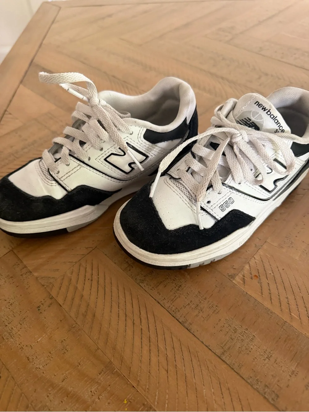 New Balance Kids Black and White Sneakers Duo